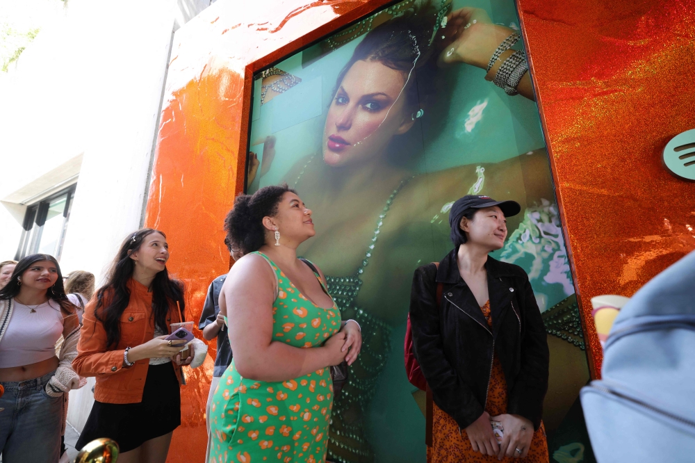 Taylor Swift's latest album release has generated a lot of discussion. — AFP pic