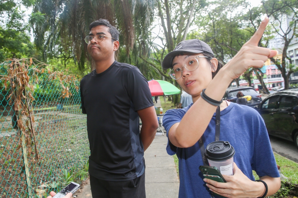 Protect Taman Desa volunteer Lok Shi Shuen said that not even trying in court would mean giving up any chance of winning, and said Taman Desa is worth fighting for in court. — Picture by Choo Choy May