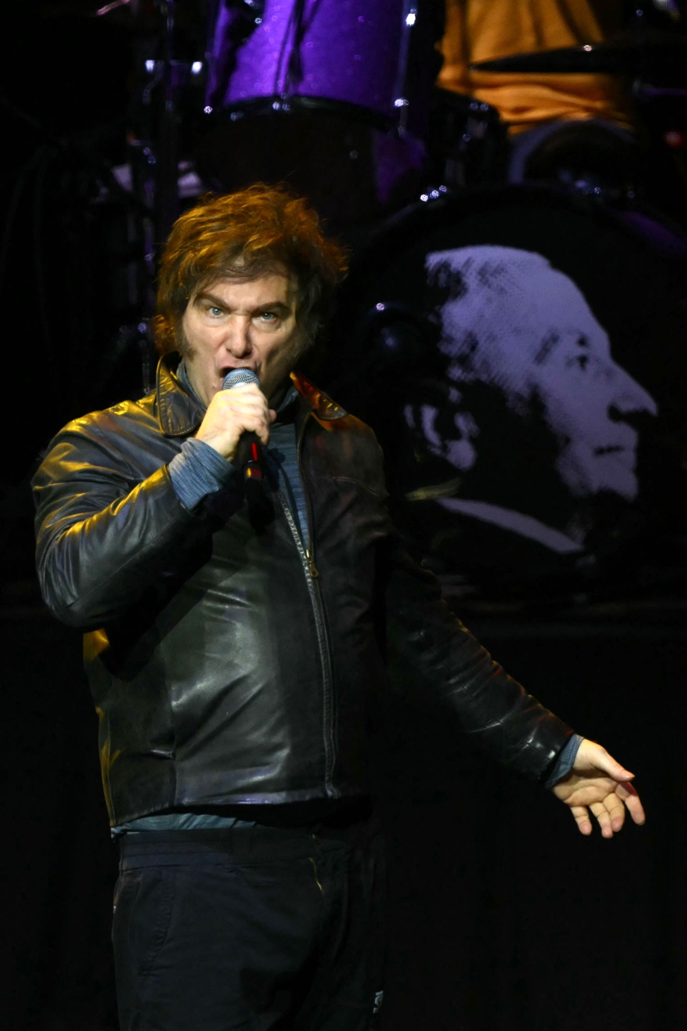 Argentina's President Javier Milei hoped to recapture the rock star vibe he projected as he stormed into the presidential campaign of 2023 as a maverick in a country sick of its politicians and seemingly endless economic crises. — AFP pic