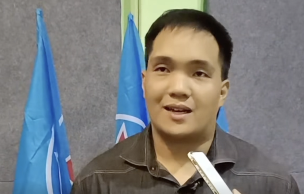 Jordan Jude Ellron at STAR’s candidate declaration ceremony last night.