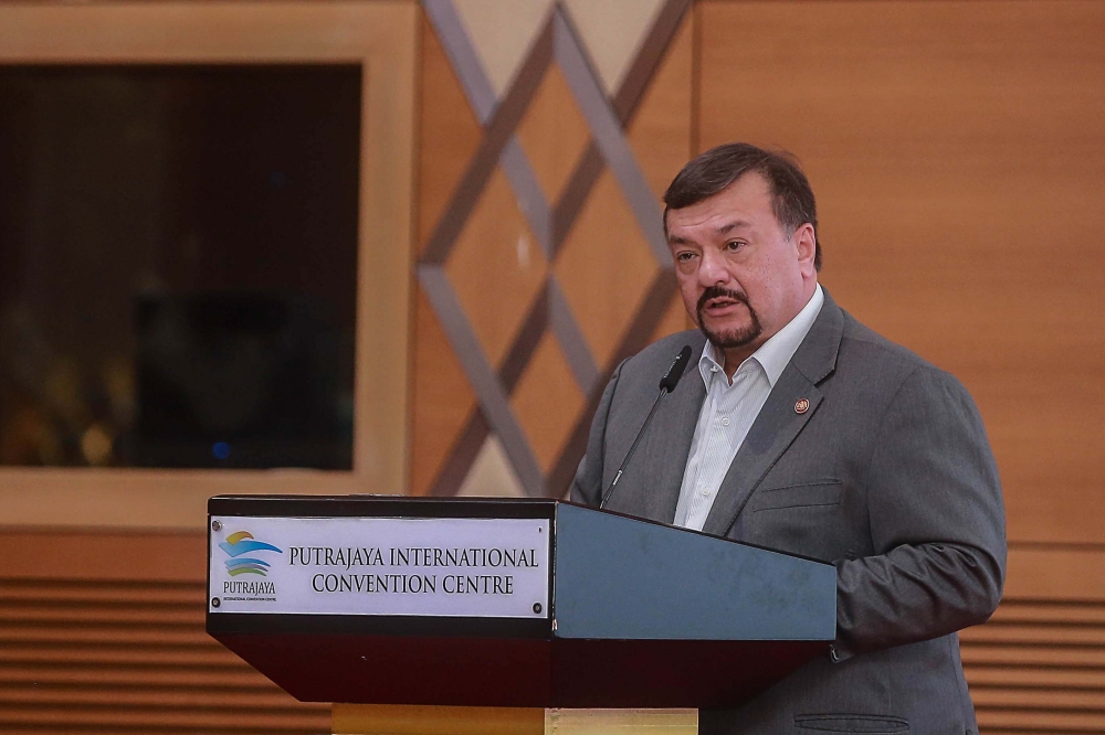 Finance Minister II Datuk Seri Amir Hamzah Azizan, who is also carrying out the duties and functions of the economy minister, said the government has received partial data from e-hailing companies via the Land Public Transport Agency (APAD), and the information is being reviewed to ensure the subsidy is distributed accurately. — Picture by Sayuti Zainudin   