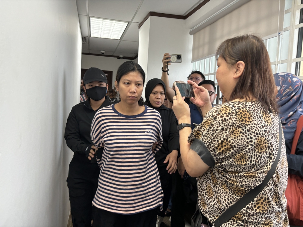 Magistrate Harith Mazlan made the decision after deputy public prosecutor Nasrul Hadi Abdul Ghani informed the court that a report from Hospital Bahagia Tanjung Rambutan, Ulu Kinta, stated that the accused, Nurshazwani Afni Mohamad Zorki, 41, was suffering from schizophrenia and was not of sound mind at the time of the incident. — Picture by John Bunyan