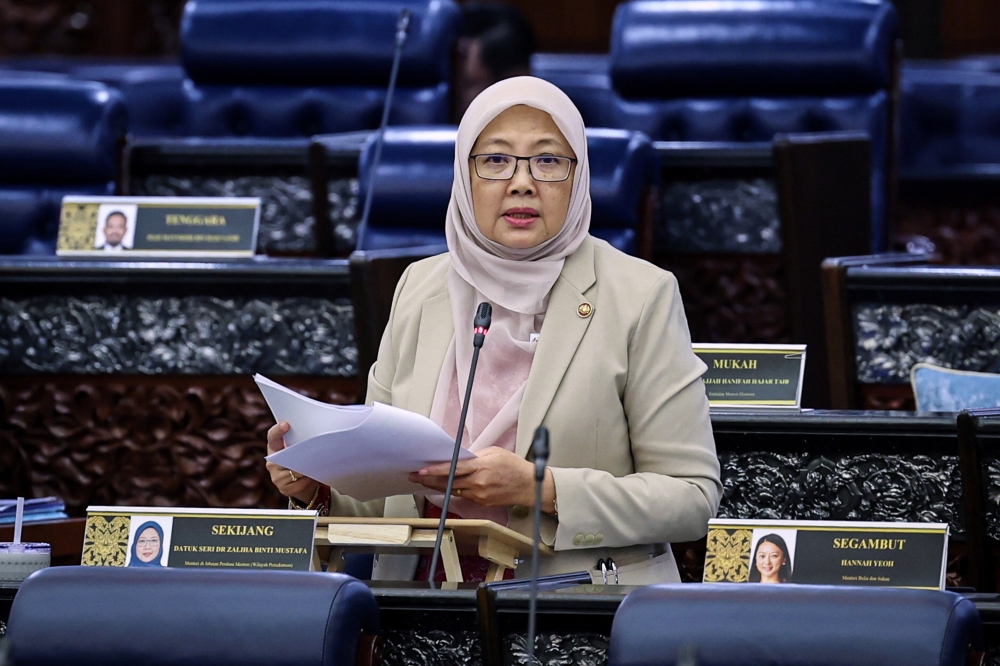 Federal Territories Minister Dr Zaliha Mustafa has blamed former minister Annuar Musa for making a ‘rushed’ decision that allowed a developer to take ownership of land in Kampung Sungai Baru earmarked for redevelopment. — Bernama pic