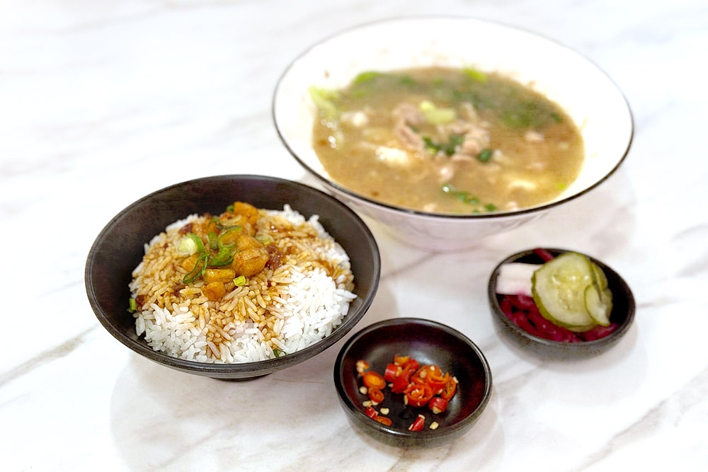 Ginger Wine Pork Soup with Lard Rice. — Picture by CK Lim