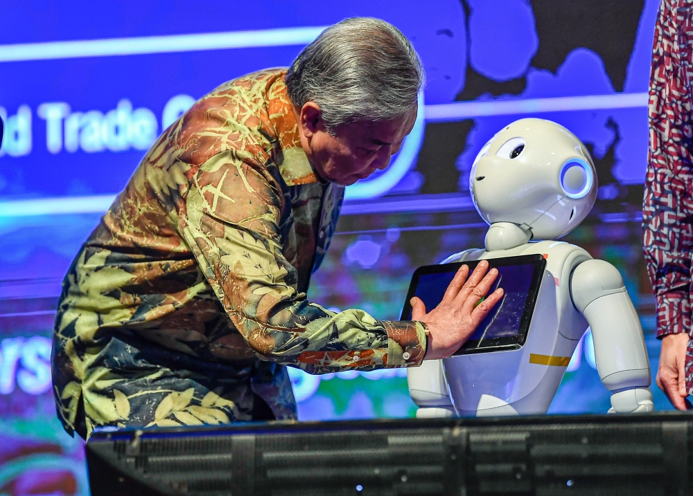 Deputy Prime Minister Datuk Seri Ahmad Zahid Hamidi at the opening ceremony and dinner of the International Young Future Leaders Summit 2025 (iFUTURE 2025) at Dewan Merdeka, World Trade Centre Kuala Lumpur, yesterday. — Bernama pic