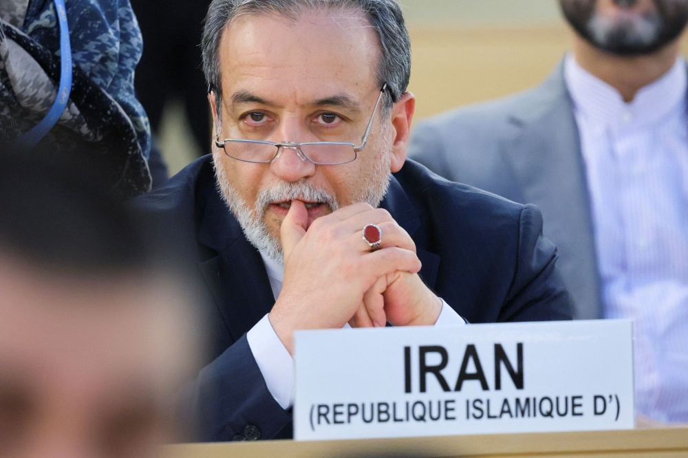 Iran’s Foreign Minister Abbas Araghchi attends a special session of the Human Rights Council at the United Nations in Geneva, Switzerland, June 20, 2025. — Reuters file pic