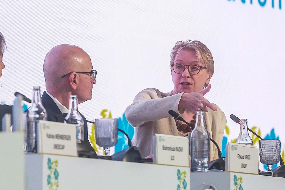 Fiona Elizabeth Stewart, the World Bank's global lead for aging and pensions, said there is a need for more nuanced thinking about retirement age and what to do with retirement. - Picture by Sayuti ZainudinConvention Centre. — Picture by Sayuti Zainudin