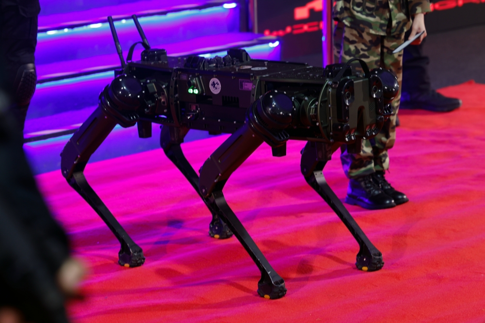 The Special Unit Cyber ​​Dog (ASUK) is seen at the closing ceremony of the Madani Rakyat (PMR) 2025 Melaka Programme at Merlimau Polytechnic in Jasin October 19, 2025. — Bernama pic