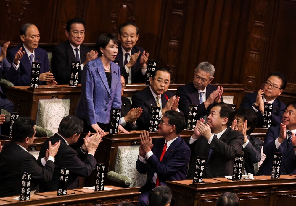 Prime Minister Datuk Seri Anwar Ibrahim has hailed the historic appointment of Japan’s first woman leader, calling Sanae Takaichi’s rise a milestone for the country and its democracy. — Reuters pic