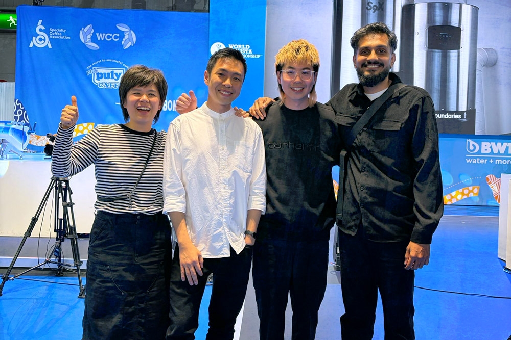 The Malaysian team (left to right): Loo Choy Leng (Leng Leng), Jason Loo, Jimmy Leong and Surender Kumar (Suren).