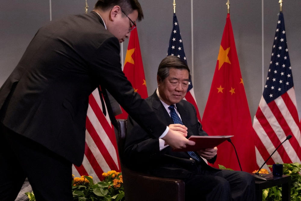 China’s Vice Premier He Lifeng will lead a delegation to Malaysia from October 24 to 27 for trade talks with the United States aimed at easing tensions in their ongoing tariff dispute. — Reuters file pic