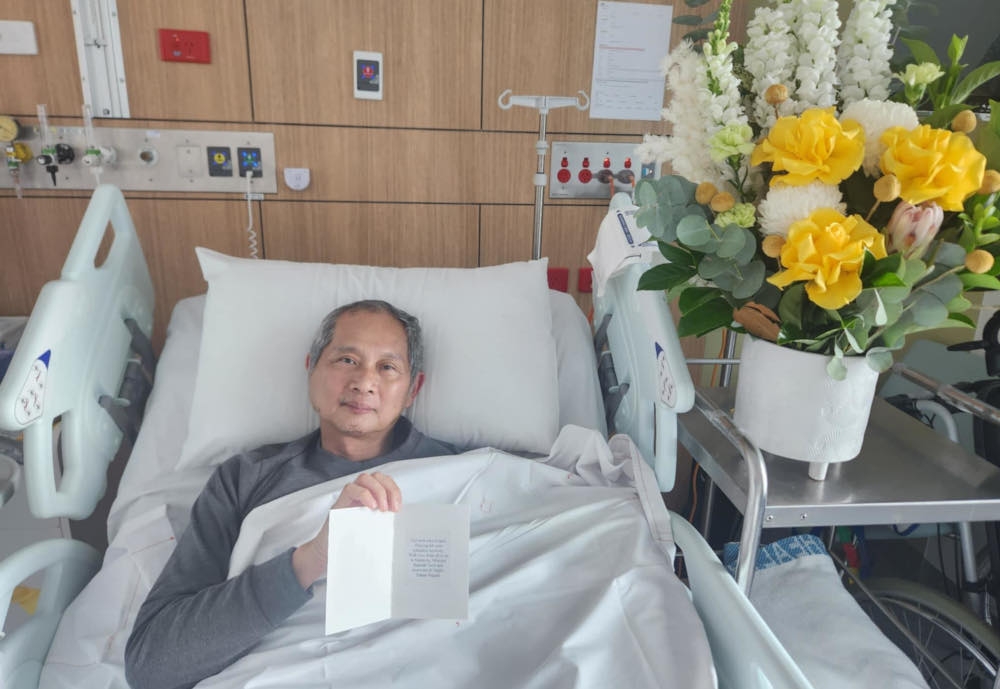 Former national badminton coach Wong Tat Meng posted on Facebook today that he was touched by the concern shown by Youth and Sports Minister Hannah Yeoh and the National Sports Council (NSC). — Picture from Facebook/Tat Meng Wong 