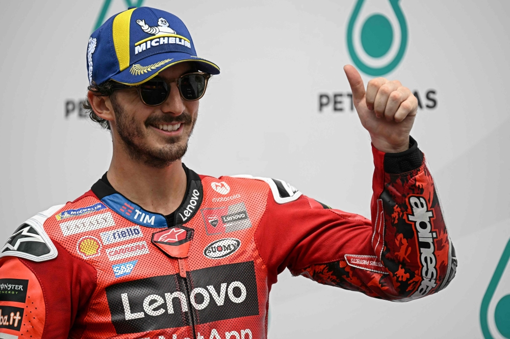 Two-time world champion Francesco Bagnaia. — AFP pic