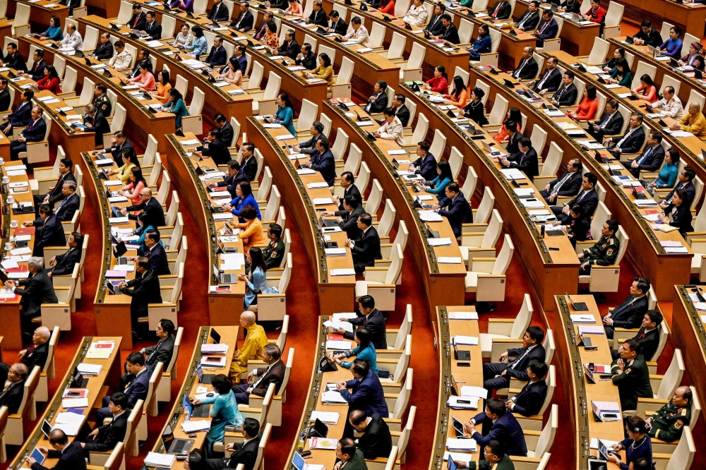 Vietnam’s National Assembly, the country’s lawmaking body, confirmed on Saturday the appointments of two new deputy prime ministers and three ministers, state media reported. — AFP pic