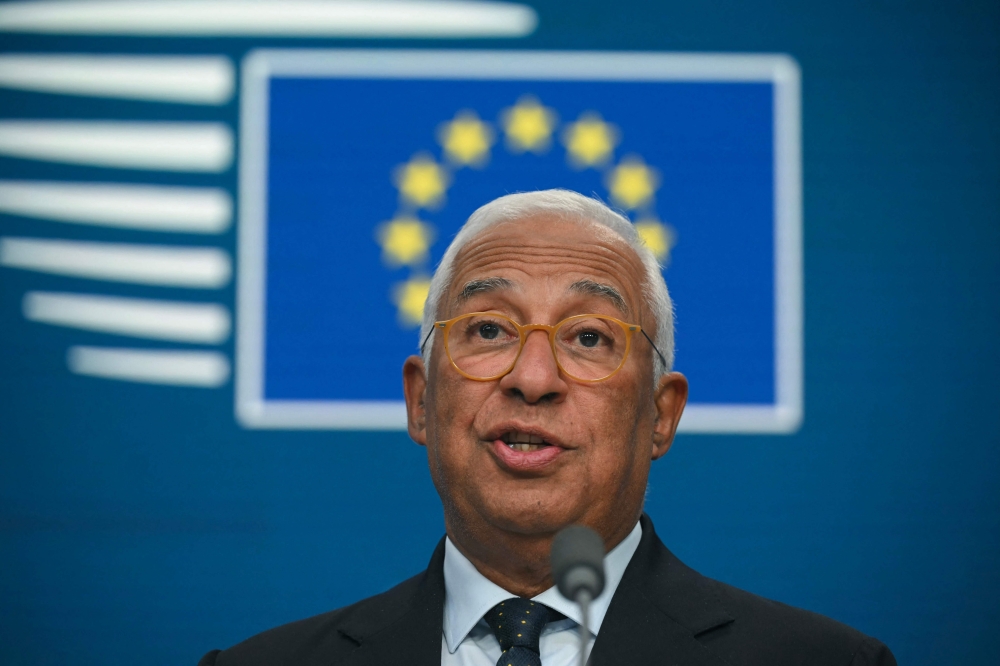 European Council President Antonio Costa will undertake a working visit to Malaysia from Oct 25 to 28, at the invitation of Prime Minister, Datuk Seri Anwar Ibrahim, to participate in the 47th Asean Summit and Related Summits as Guest of the Chair. — AFP pic 