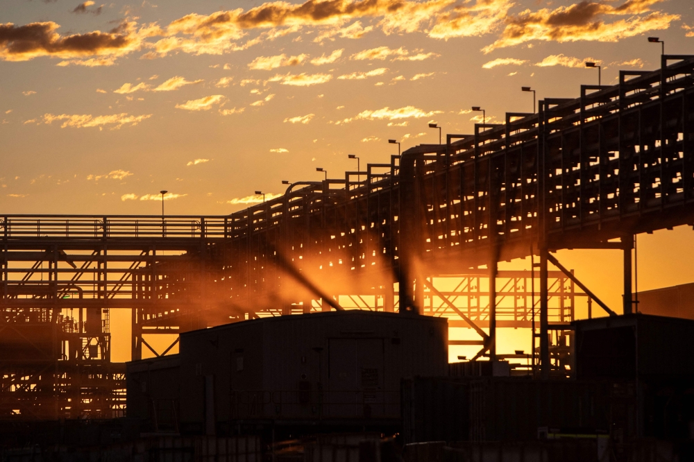 A handout photo taken on April 14, 2025, and received on October 21, 2025 from Lynas Rare Earths Limited shows the company's rare earths mine located at Mount Weld in Western Australia. Rare earth mines have now become lucrative and in-demand. — Reuters pic