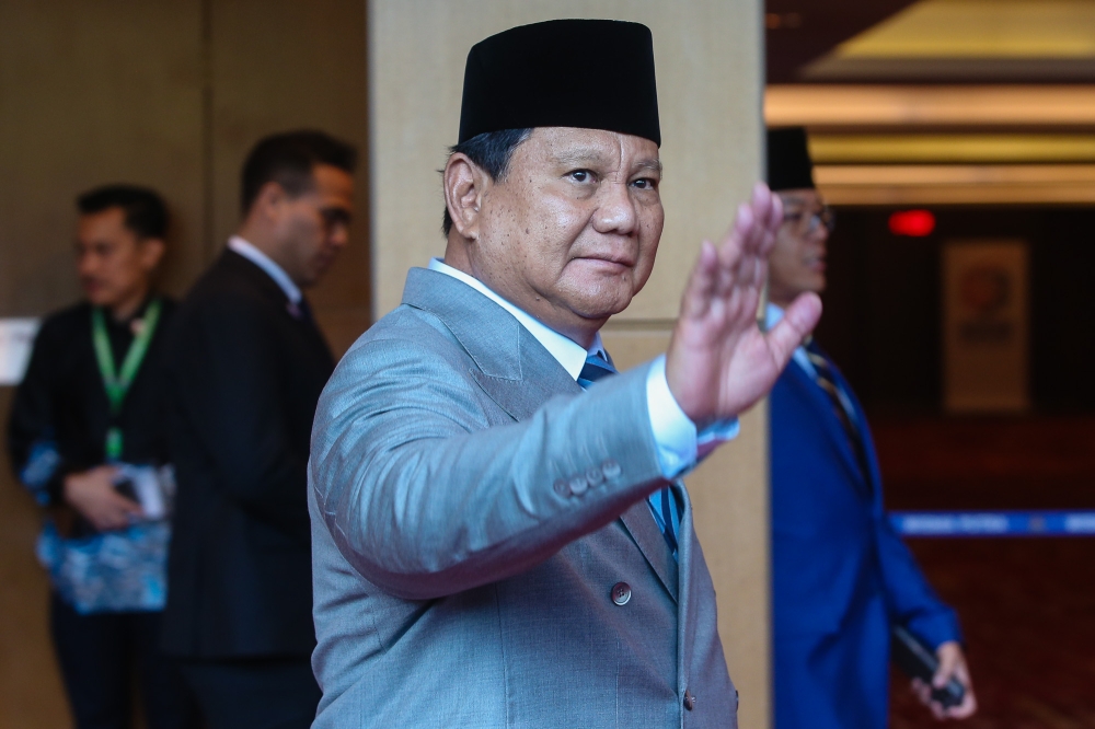 Indonesia's president Prabowo Subianto. — Picture by Yusof Mat Isa