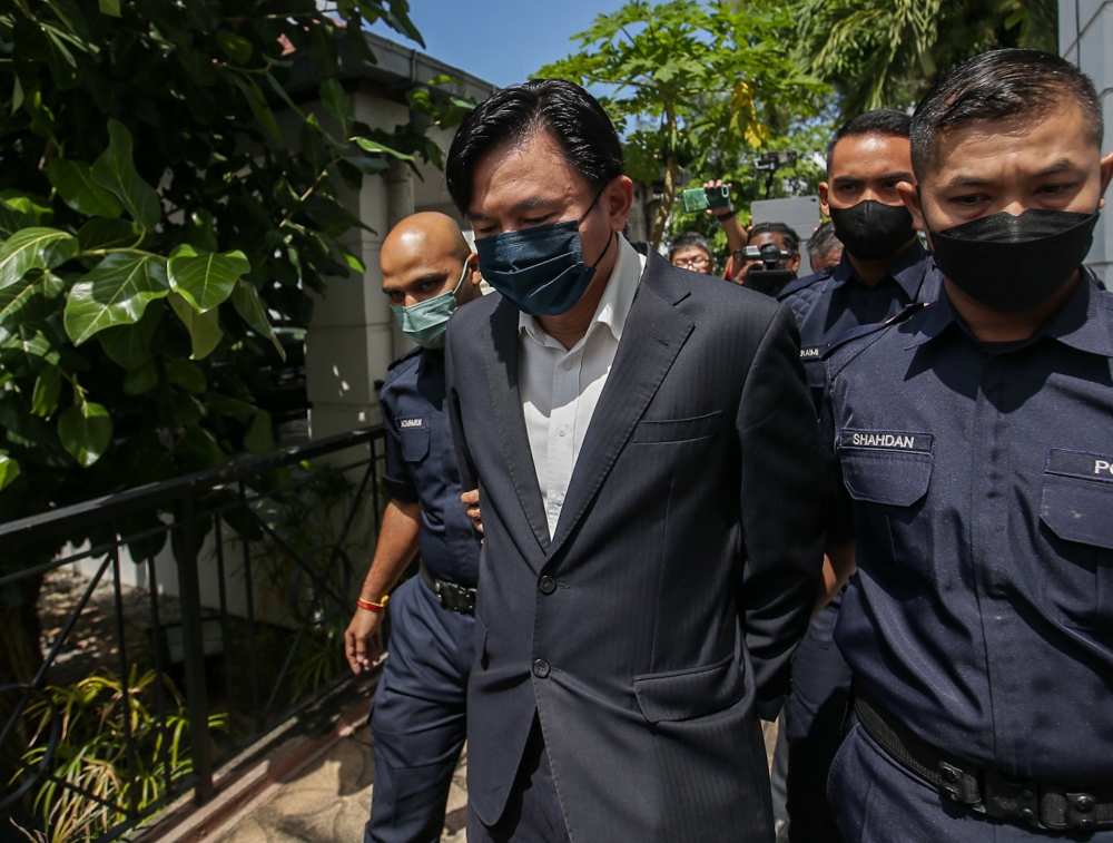 Former Tronoh assemblyman Paul Yong Choo Kiong was initially sentenced by the High Court in July 2022 to 13 years’ imprisonment and two strokes of the cane. — Picture by Farhan Najib