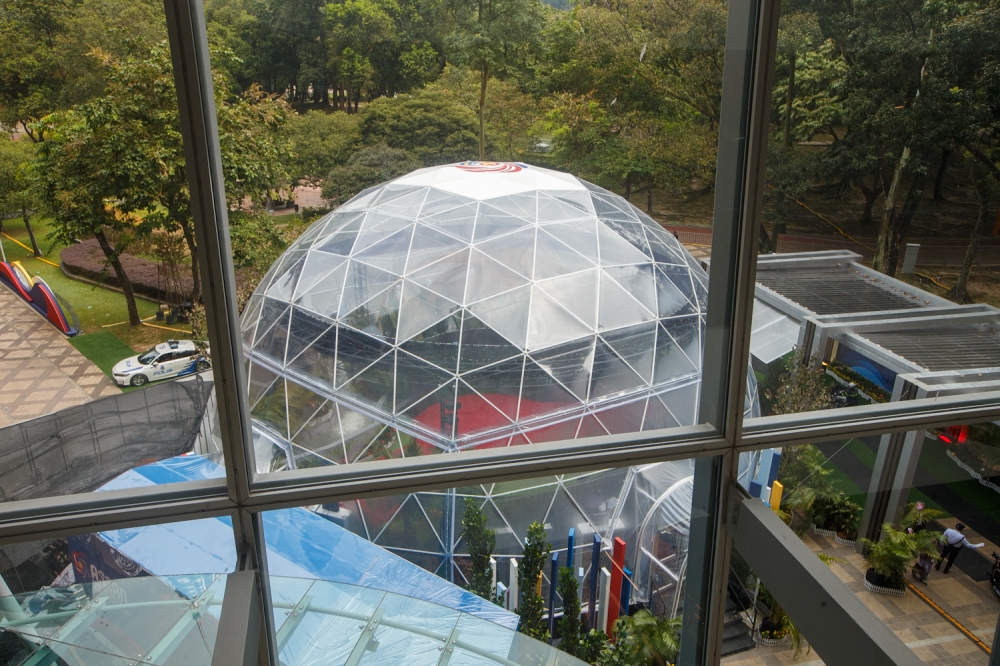 The dome seen from the outside at the Kuala Lumpur Convention Centre (KLCC). — Picture by Raymond Manuel
