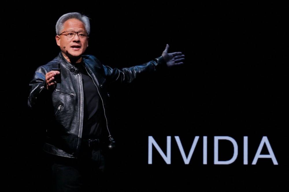 File picture of Nvidia CEO Jensen Huang speaking at event ahead of the COMPUTEX forum, in Taipei, Taiwan June 2, 2024. Huang on Tuesday warned that the United States must allow the sale of US-made AI chips in China in order to ensure Silicon Valley companies remain a global powerhouse in providing artificial intelligence. — Reuters pic 