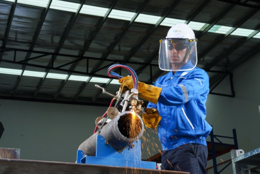 NGC’s in-house NC  Cutting Gas in action – designed to deliver clean, high-performance industrial cutting with lower risk and cost. — NGC Energy pic