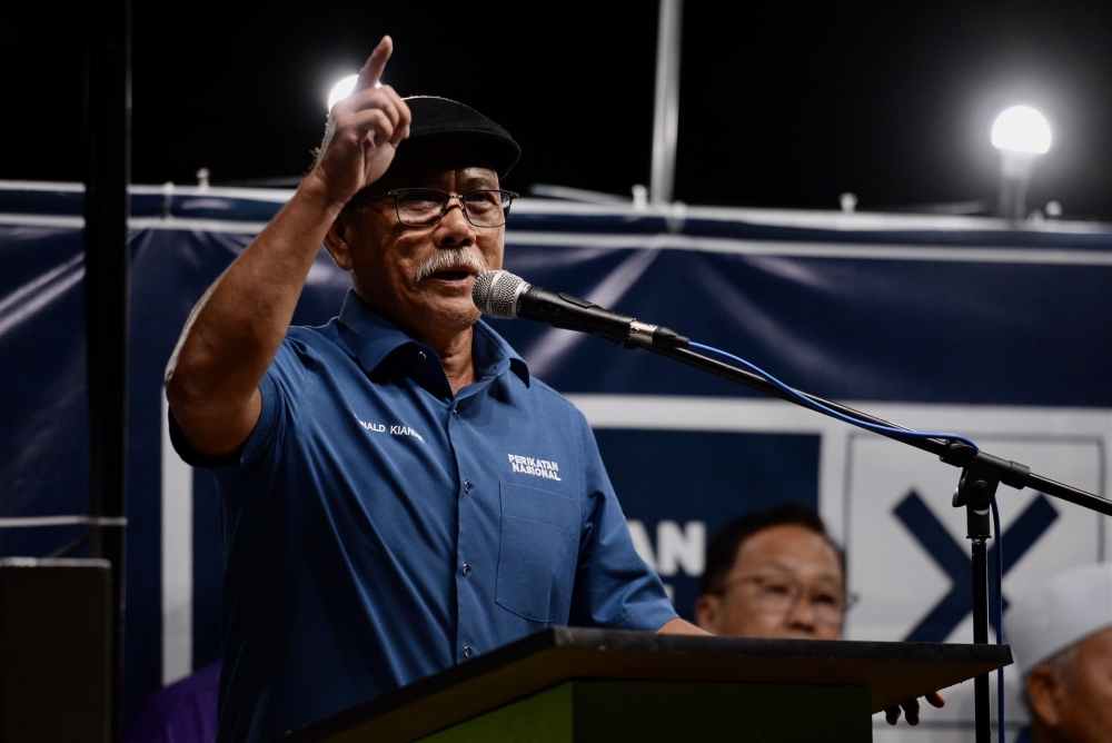 Sabah Perikatan Nasional chief Datuk Seri Ronald Kiandee said he hopes the ongoing leadership crisis within the coalition’s national leadership will not spill over into Sabah or affect its preparations for the upcoming state election. — Picture by KE Ooi