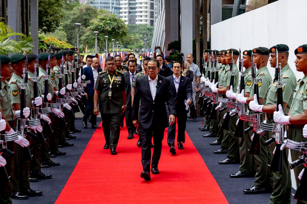 Malaysia’s Defence Minister Datuk Seri Mohamed Khaled Nordin (centre) will be chairing the 19th Asean Defence Ministers Meeting (ADMM) and 12th ADMM-Plus at the Kuala Lumpur Convention Centre from October 31 to November 2, 2025. — Picture by Firdaus Latif