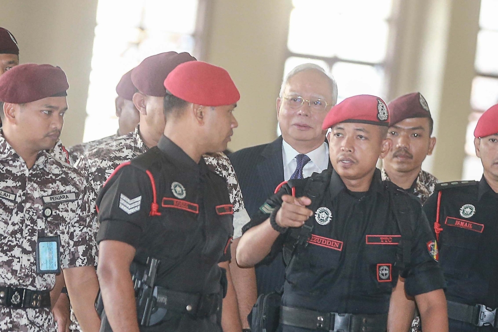 Former prime minister Datuk Seri Najib Razak is pictured at the Kuala Lumpur High Court Complex June 20, 2025. — Picture by Sayuti Zainudin