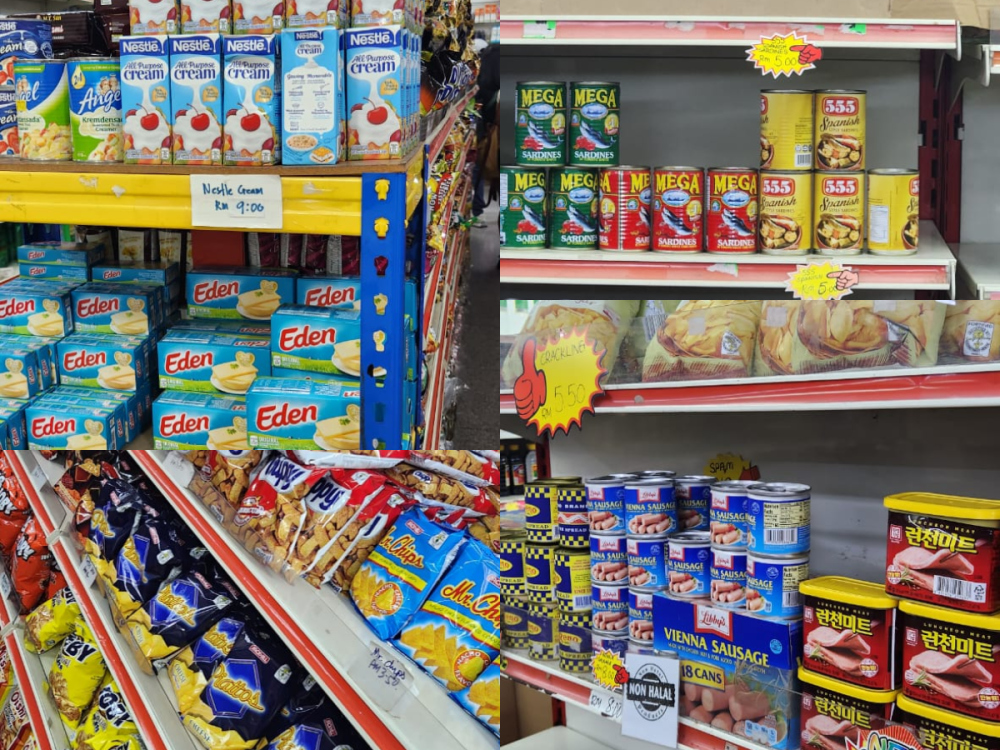 A wide array of products loved by the Filipinos community here. — Picture by Arif Zikri