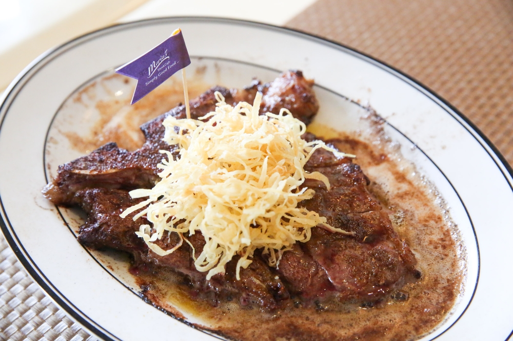 That touch of the brown butter with the marbled 7 Porterhouse adds a juicy, richer flavour. — Picture by Choo Choy May