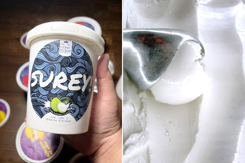 Surey!’s signature creation — authentic Thai coconut ice cream. — Picture courtesy of Surey!