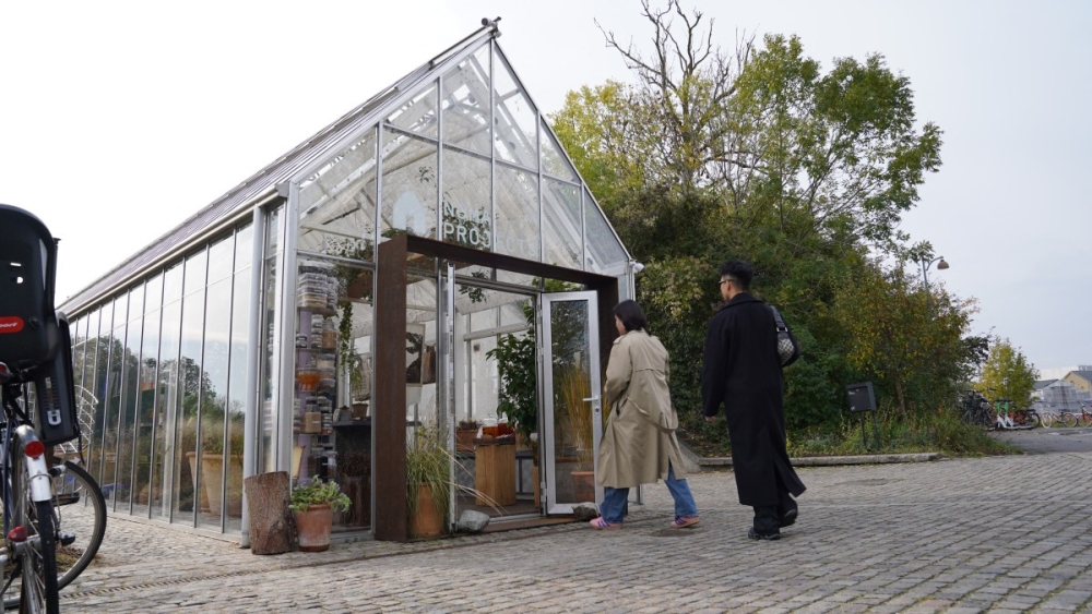 Guests enter noma’s new Projects Shop in Copenhagen October 23, 2025. Several times awarded the best restaurant in the world, noma, a herald of gastronomy, now wants to find a place among home cooks by selling some of its products to them. — AFP pic