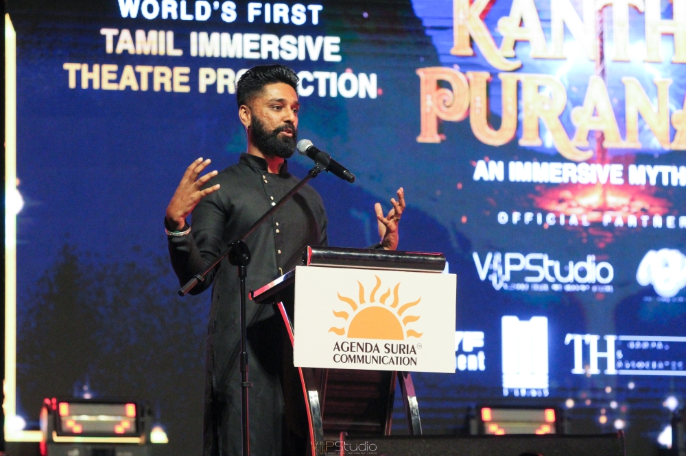 Anil Shatrian of Mythicon Studios unveils the teaser for Kantha Puranam – An Immersive Mythicon, Malaysia’s first Tamil digital theatre experience.