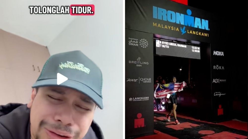 TikToker Hakim Haziq has humorously poked fun at Syed Saddiq's fitness feats. — TikTok screenshot