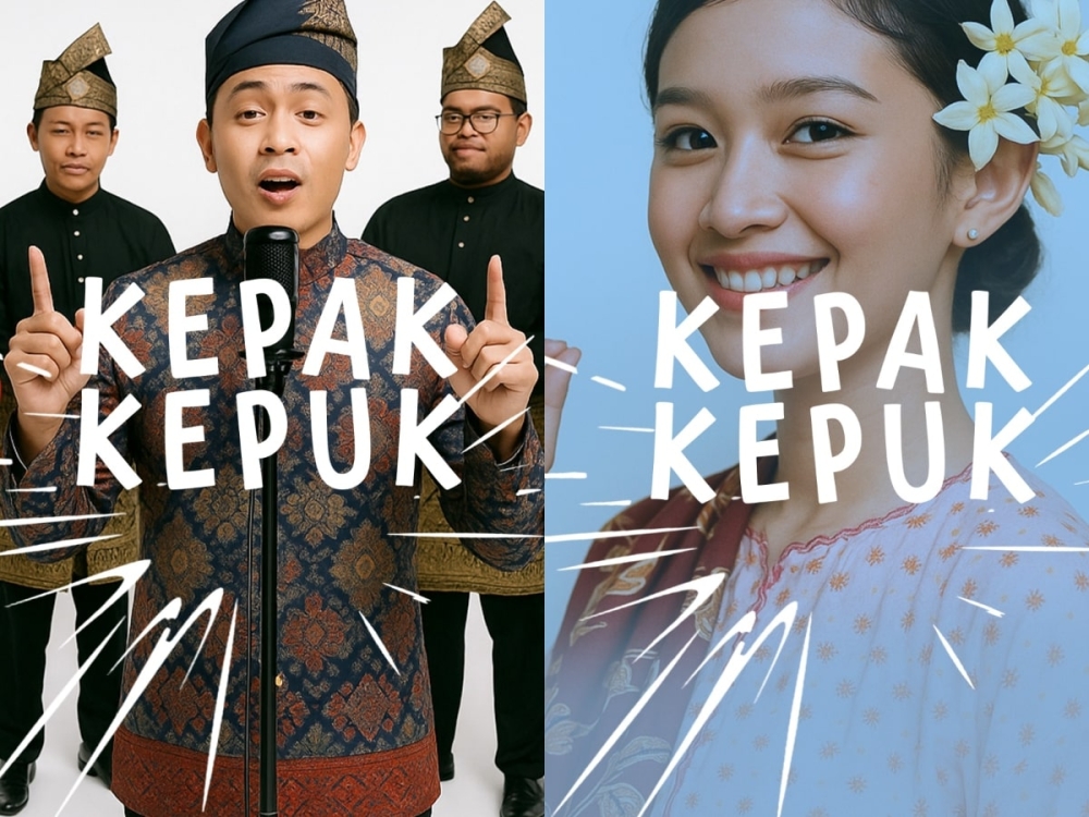 An AI-generated song titled Kepak Kepuk is gaining attention among local Facebook users for its infusion of traditional Malay music. — Picture courtesy of Farid Zulkepli.