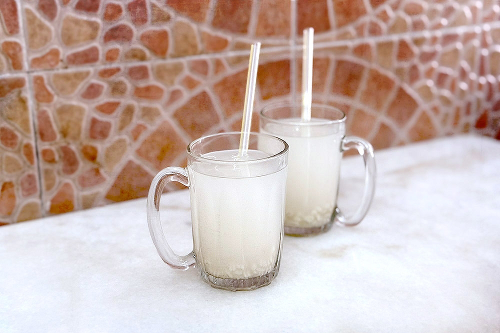 Some homemade barley water to beat the heat. — Picture by CK Lim
