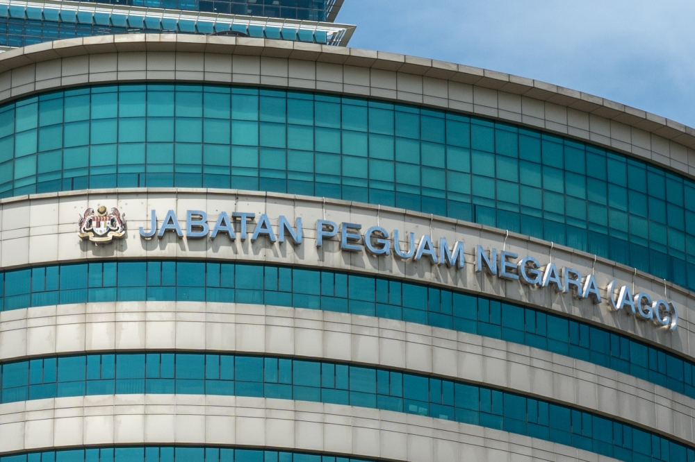 A file photograph shows the exterior of the Attorney General’s Chambers building in Putrajaya. — Picture by Shafwan Zaidon