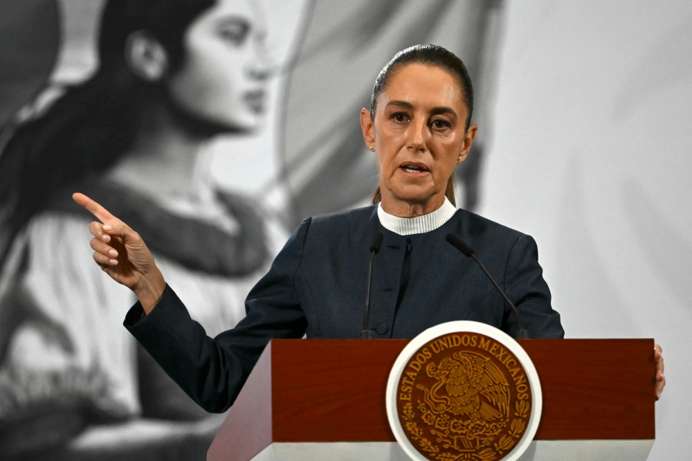 Sheinbaum, Mexico’s first female president, explained that she decided to file a complaint to police when she realized the man continued to harass other women. — AFP pic