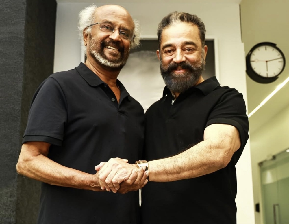 Rajinikanth and Kamal have acted together in over 20 films, starting from the former’s debut film ‘Apoorva Raagangal’ in 1975. — Picture from Instagram/ikamalhaasan