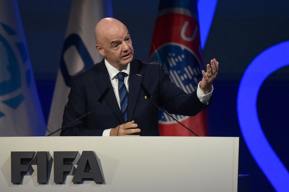 Fifa president Gianni Infantino said the FIFA Peace Prize—Football Unites the World will recognize the enormous efforts of those individuals who unite people, bringing hope for future generations. — AFP pic