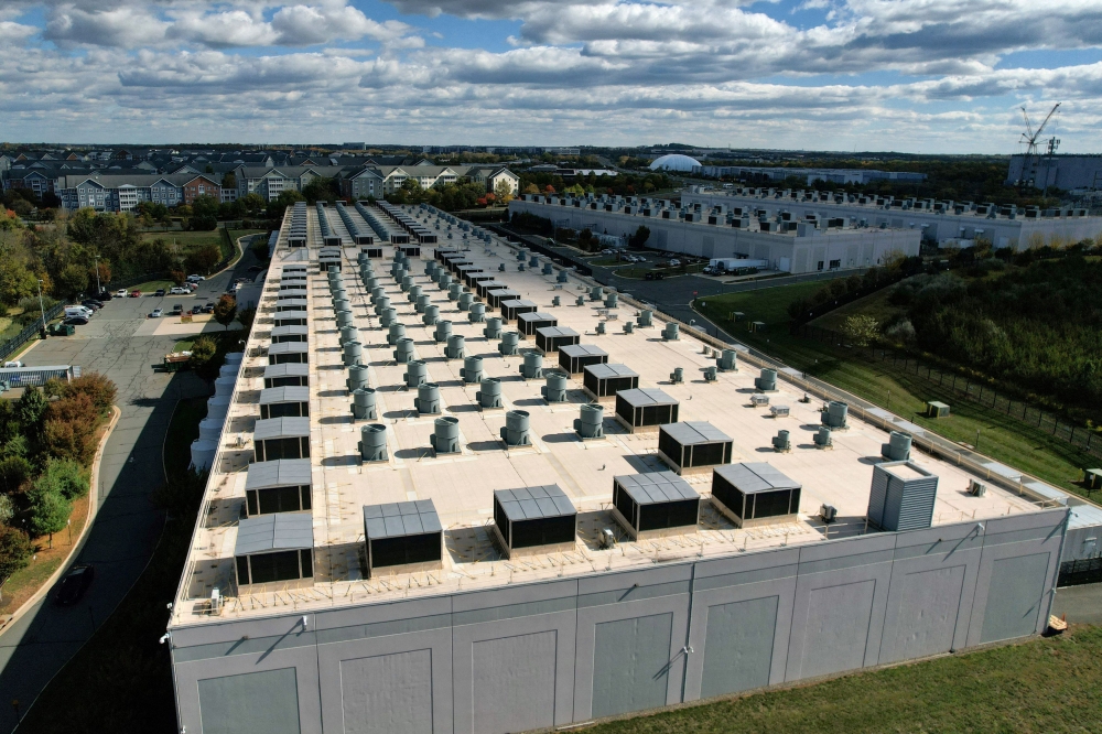 File picture of an aerial view of an Amazon Web Services Data Center known as US East 1 in Ashburn, Virginia, October 20, 2025. Tech firms are floating the idea of building data centres in space and tapping into the sun’s energy to meet out-of-this-world power demands in a fierce artificial intelligence race. — Reuters pic 