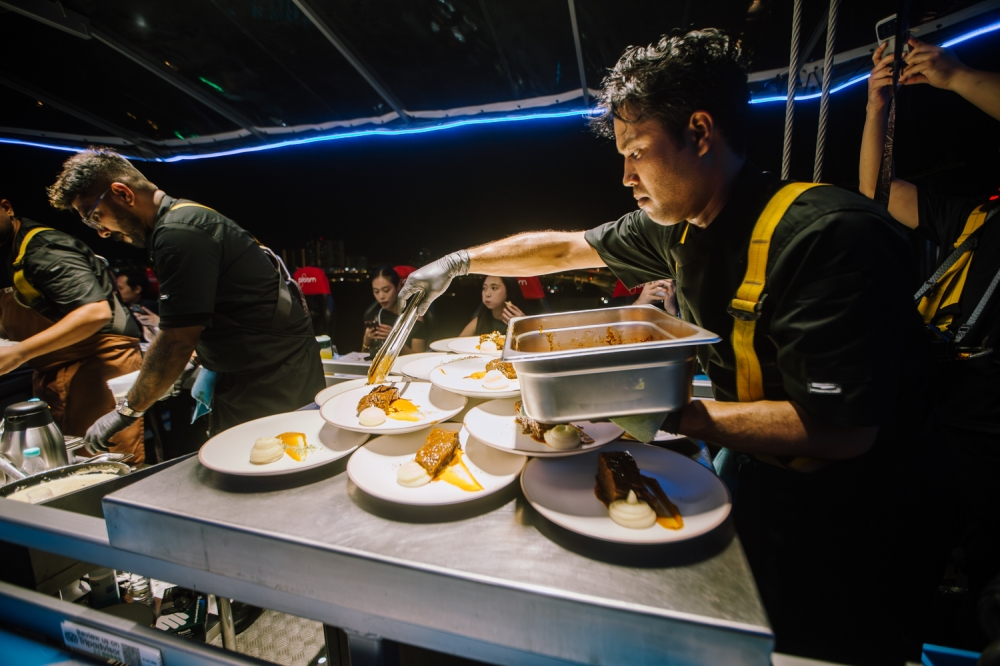 This round, DITS is collaborating with local Sri Lankan restaurant Ceylon House to prepare the three-course meals for guests. — Picture by Raymond Manuel