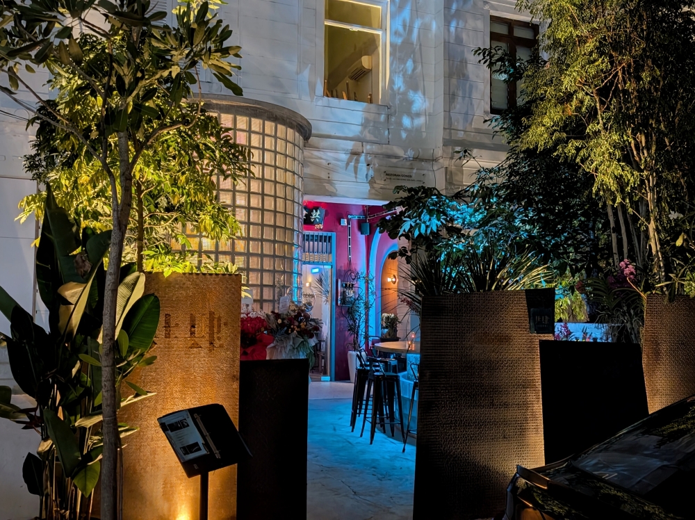 The front of the brightly lit and coloured restaurant. — Picture by Ethan Lau



