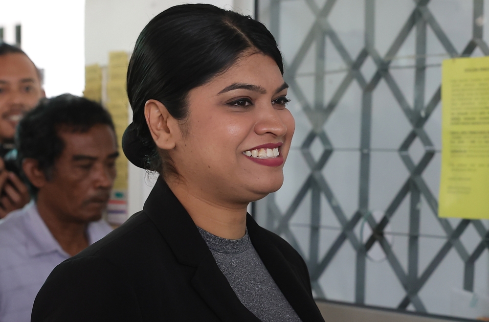 Insp Sheila Sharon Steven Kumar, also known as “Inspector Sheila”, is being investigated following a viral video in which she alleged that police officers had threatened a Pakistani driver. — Bernama pic