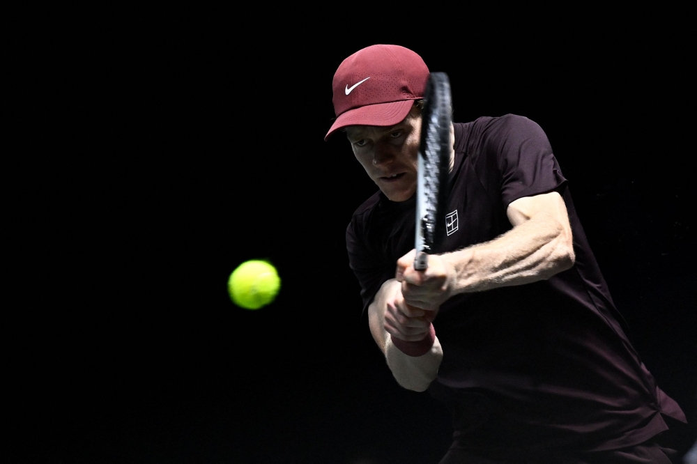 Jannik Sinner will begin his bid to retain his ATP Finals title tomorrow and cap a turbulent year which could end with another showdown with his great rival Carlos Alcaraz. — AFP pic