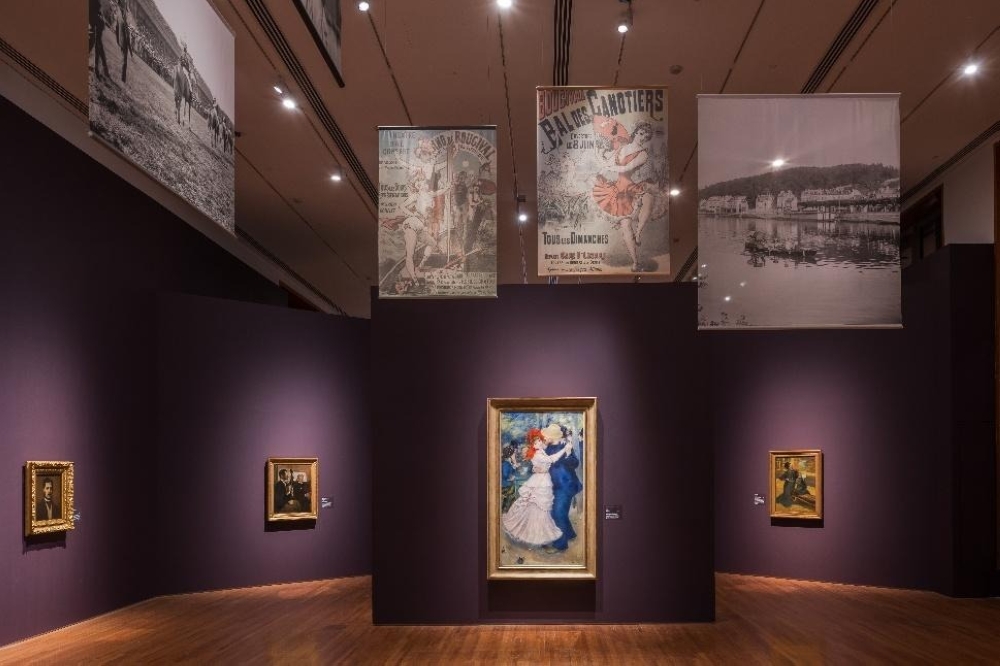Installation view of Modern Encounters section, Into the Modern- Impressionism from the Museum of Fine Arts, Boston. — Picture courtesy of National Gallery Singapore