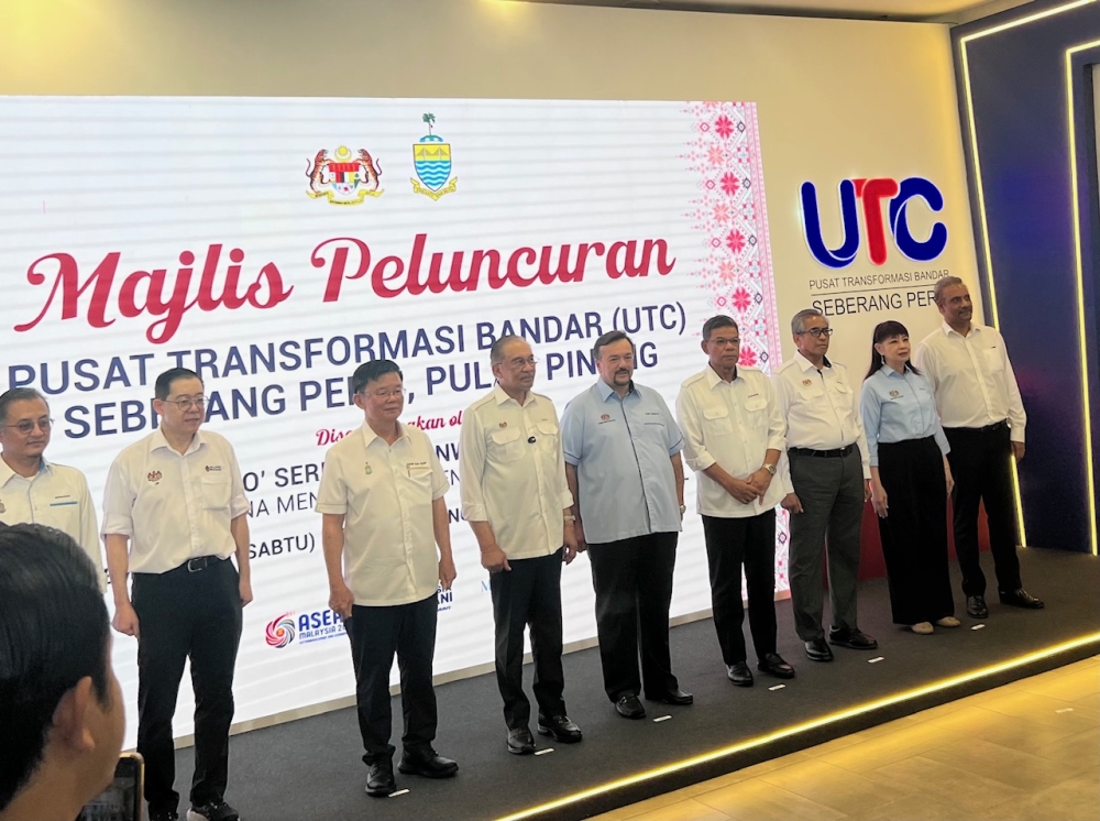 Prime Minister Datuk Seri Anwar Ibrahim attends the opening of the Seberang Perai UTC, the state's second centre aimed at improving access to federal and state services. — Picture by Opalyn Mok