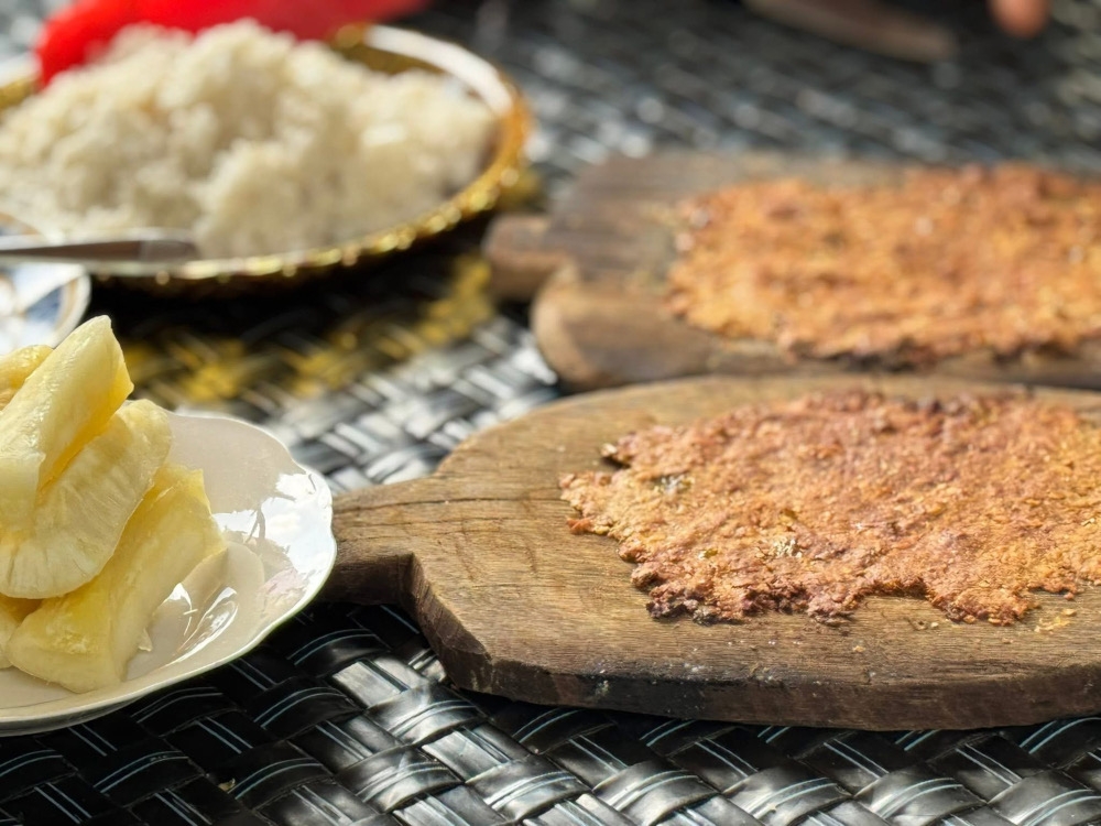 Pounded with spices and cooked over heat, the ‘sambal tepek’ or ‘sambal biji getah’ was one of the most unique dishes featured in the show. — Picture courtesy of Happy Campers Productions