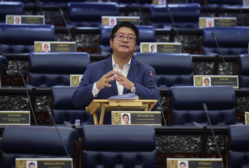 United Progressive Kinabalu Organisation (Upko) president Datuk Ewon Benedick has announced his resignation from the federal Cabinet. — Bernama pic