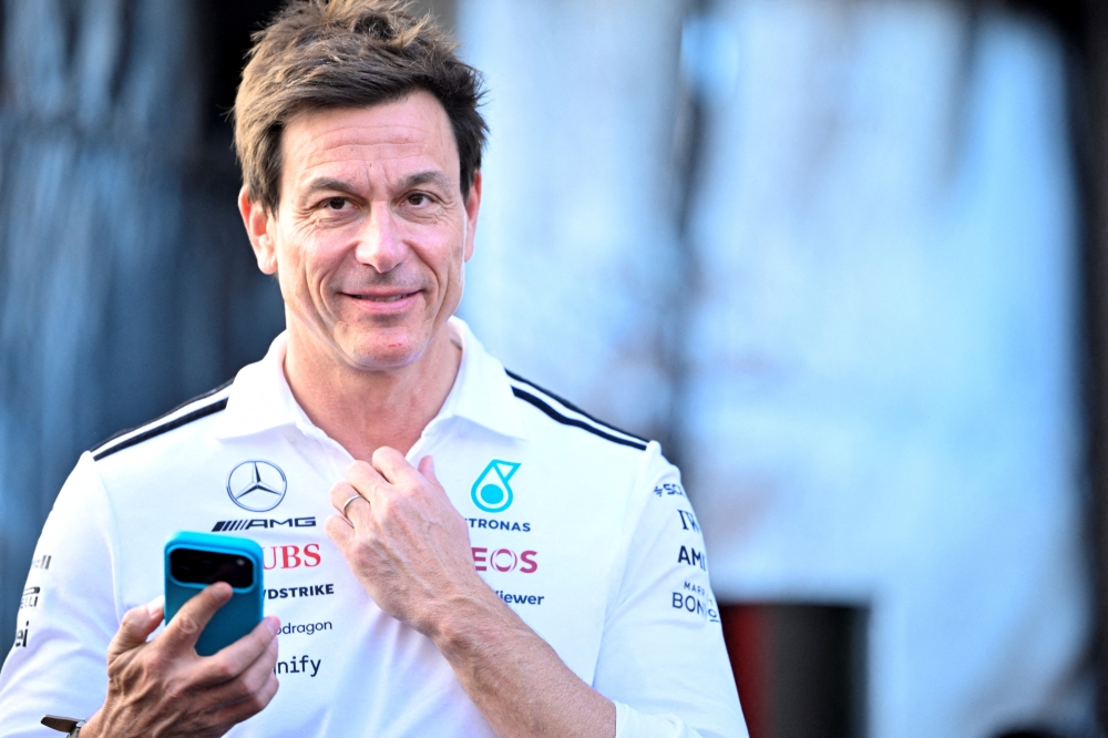 Mercedes AMG Petronas CEO and team principal Toto Wolff arrives at the track before the start of the 2025 US Grand Prix at Circuit of The Americas Austin in Austin in this file photo taken on October 19, 2025. — Jerome Miron -Imagn Images/Reuters pic